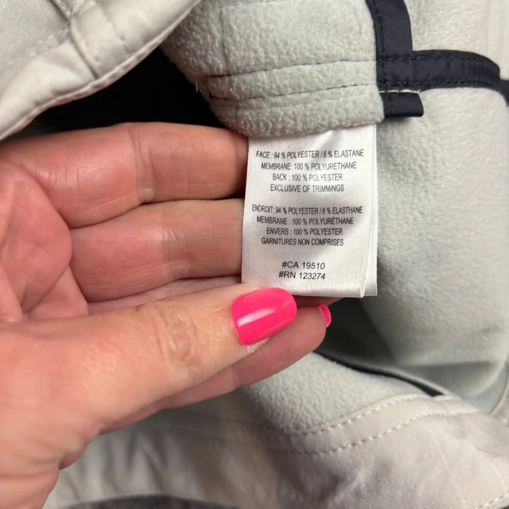 LOLE Women’s Light Grey Glowing Jacket Soft Shell Trench Coat size: XS (2-4) - Picture 6 of 8